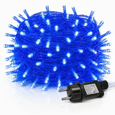 Zdjęcie produktu dla 30M 300LEDs 8 trybów lampek choinkowych zasilanie, timer, funkcja pamięci, lampki choinkowe LED dekoracja imprezowa oświetlenie ogrodu choinki, niebieski