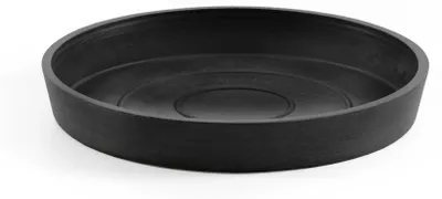 Obrázek produktu pro Podmiska Ecopots kulatá Ø 18 cm, výška 2,5 cm, antracitová