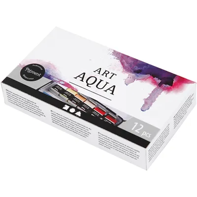 Image de Art Aqua Aquarelverf, 12 Kleuren