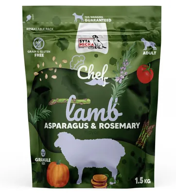 Obrázek produktu pro Granule pro psy jehněčí, chřest a rozmarýn 1,5 kg