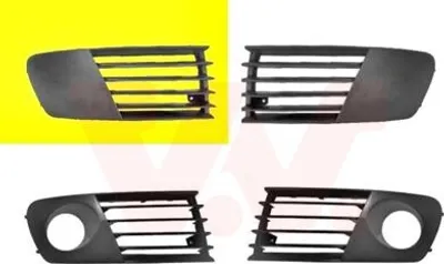 Produktbild von VAN WEZEL Lüftungsgitter Grill Stoßfänger für SEAT Ibiza III Schrägheck (6L) ohne Loch/Löcher für Nebellampen