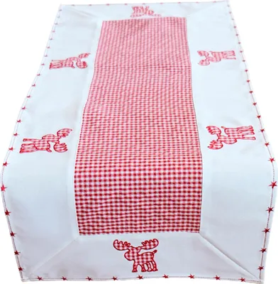Obrázek produktu pro Heimtexland ® Stolní dekorace Vánoce Vichy check los aplikace dekorace stolní povlečení typ292 ubrus běhoun na stůl 40x90 cm