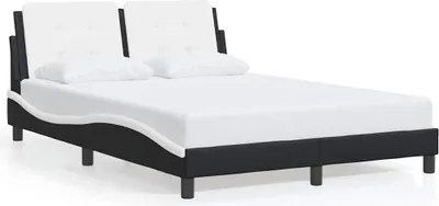 Obrázek produktu pro vidaXL Rám postele bez matrace "Zadar" černobílý 140x200 cm Imitace kůže