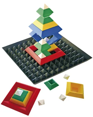 Produktbild von EDUPLAY 120-074 Triangle Puzzle mit Base, 24-teilig, bunt (1 Set)