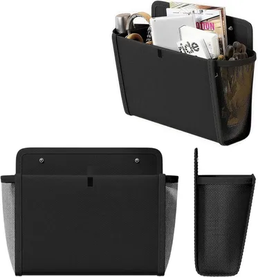 Imagen del producto de Bolsa de almacenamiento colgante, con doble compartimento, de 45x23x5 cm, ideal para caravanas y dormitorios