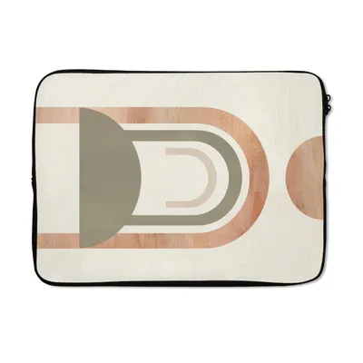 Produktbild von MuchoWow® Laptop Hülle 14 ZollKreis - Abstrakt - Design Laptoptasche - Laptoptasche - Stoßsicher - Schutzhaube