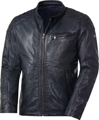 Produktbild von Ross&Cole Herren Lederjacke, hochwertiges Lammnappa-Leder