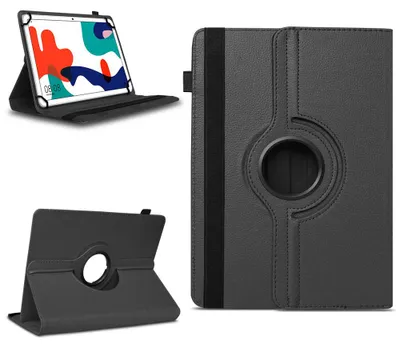Produktbild von Tablet Tasche für Tabwee Tablet T90 / W90 Hülle Schutzhülle Schutz Drehbar CaseFarben:Schwarz