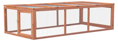 Immagine prodotto di Conigliera da Esterno 180x90x48 cm Rabbit 4 Casetta con Area Esterna in Legno di Abete Impregrato