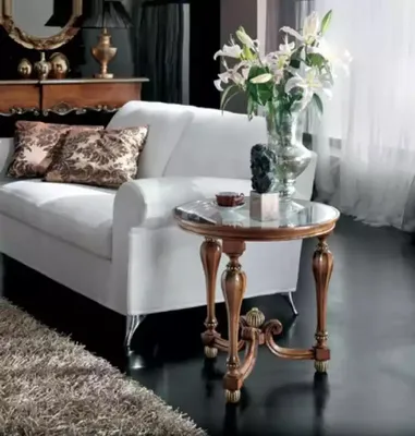 Produktbild von Klassischer Couchtisch Braun Holz Möbel Wohnzimmer Designer Tisch Neu