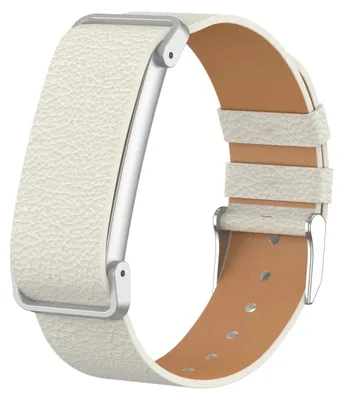 Produktbild von Strap-it Leder-Armband passend für Fitbit Air - Beige