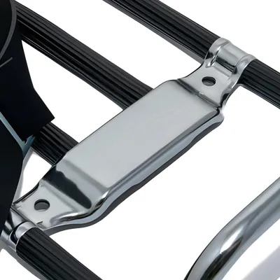 Produktbild von MZA Gepäckträger Set mit Aufbockgriff, Kleinteilen und schwarzen Distanzstücken kompatibel mit Simson KR51/1 Schwalbe, KR51/2 Schwalbe