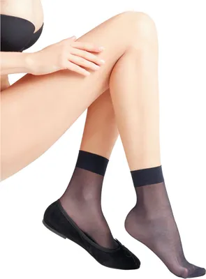 Produktbild von FALKE Seidenglatt 15 DEN Söckchen Damen marine 39-42