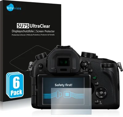 Produktbild von 6x Für Panasonic Lumix DMC-FZ1000 Schutzfolie Savvies Displayschutz Display Schutz Folie Klar Transparent