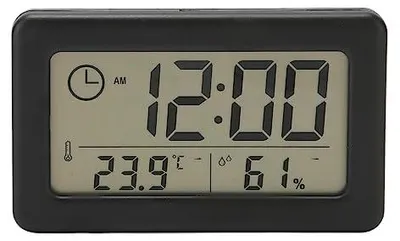 Digitalwecker mit Temperatur- und Feuchtigkeitsanzeige, tragbar
