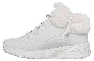 Immagine prodotto di Scarpe da ginnastica alte per bambini, modello Uno Lite Cozy, con stampa leopardata e lacci