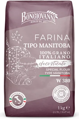 Produktbild von Farina Tipo Manitoba Weichweizenmehl W380 1kg - Bongiovanni