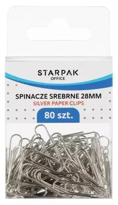 Produktbild von Silberne Metallklammern, 80 Stück – STARPAK