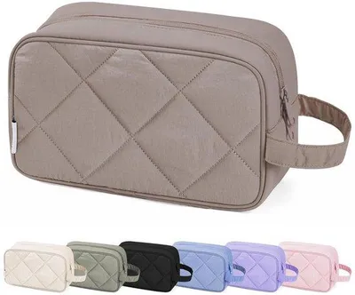 Produktbild von Wasserdichte Kosmetiktas Reis Make-up Organizer dunkelbraun