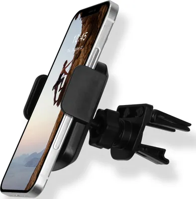 Immagine prodotto di Supporto per cellulare per auto Accezz - Regolabile - Universale - Griglia di ventilazione - Nero