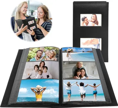 Produktbild von Fotoalbum - Insteckalbum für 300 Fotos - Schwarz - 10 x 15 cm