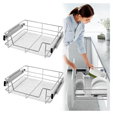 Produktbild von 2 Teleskopschubladen für 60 cm breite Schränke