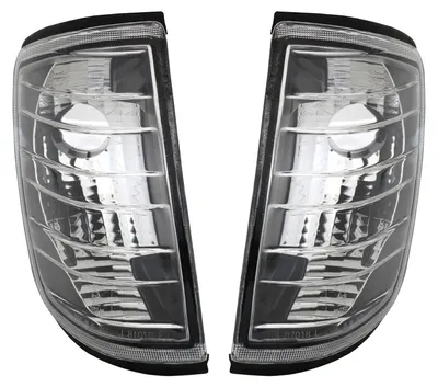 Für Mercedes E-Klasse W124 ab 1984-1995 2x Frontblinker Blinker Klarglas Schwarz in der Farbe Schwarz von AD TUNING GmbH & Co. KG