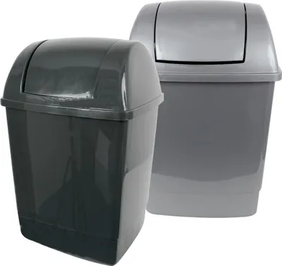 Produktbild von Abfalleimer mit Schwingdeckel, 26L, 49x32,5x28,5cm,