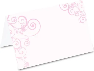 Produktbild von PRICARO Tischkarten "Blumenornament", 50 Stück