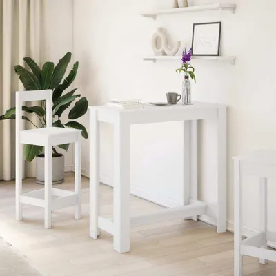 Produktbild von "im Sonderangebot"Bartisch/Esstisch für 2 Personen - CLORIS - Küchentisch - Weiß 102x50x103,5 cm Holzwerkstoff - DEMöbel2746989