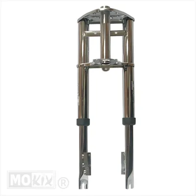 Obrázok produktu pre Vidlica - teleskopická vidlica - odpružená vidlica EBR, chróm, pre Puch Maxi Original Model