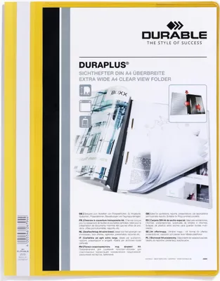 Produktbild von DURABLE Präsentationshefter DURAPLUS® A4+, 257904 gelb
