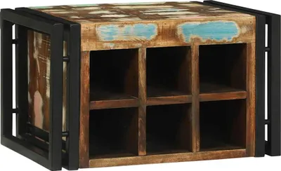 Obrázek produktu pro Stojan na víno 2 pcs 46 x 35 x 27,5 cm Masivní obnovované dřevo