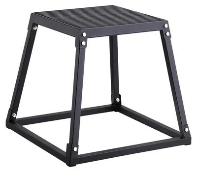 Obrázok produktu pre Plyometrická bedňa, robustná konštrukcia, protišmykový dizajn, 18 palcov, čierna
