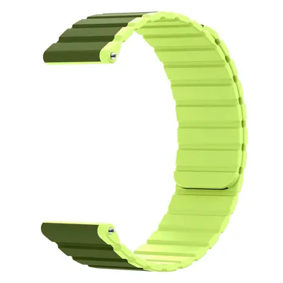 Obrázok produktu pre SYSTEM-S remienok 22 mm silikónový magnetický pre Samsung Galaxy Watch 5 4 v zelenej farbe