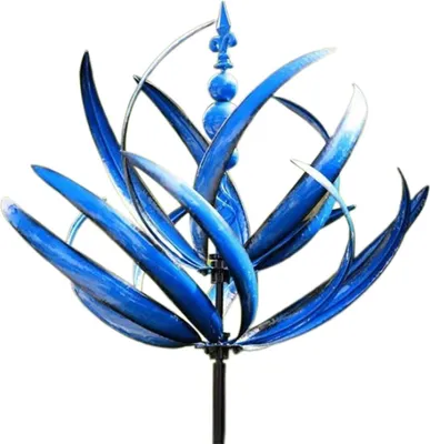 Obrázek produktu pro Éolienne de Jardin | Spinner z dynamické zahrady a kovaného železa ve 3D | Venkovní ventilace otočná o 360 stupňů pro balkony, verandy, terasy a zahrady