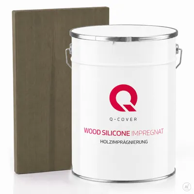 Produktbild von Holzimprägnierung | Braun-grau 5 L  | 2 In 1 | Holzschutz |  Farbimprägnierung |  Imprägniermittel Holzschutz |mittel Imprägnierung Abperleffekt