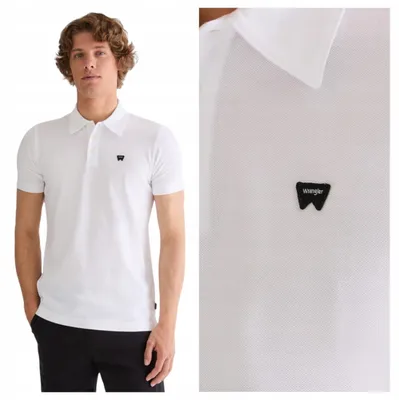 Immagine prodotto di Wrangler | Polo da uomo, bianco, in cotone, taglia XL