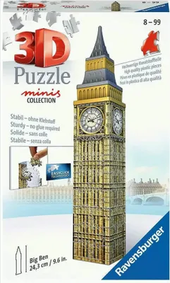 Image de Ravensburger Puzzle 3D - Mini Big Ben - 54 pièces - dès 8 ans