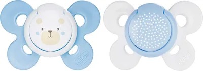 Produktbild von Chicco Comfort Schnuller für Jungen aus Silikon 0-6 Monate 2 Stück