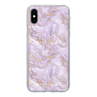 Produktbild von MuchoWow® Handyhülle Schutzhülle Hülle für iPhone Xs Abstrakt - Marmor - Gold - Muster Silikon Softcase Handy Hülle - Handytasche