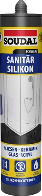 Produktbild von Soudal Sanitär-Silikon schwarz 300 ml