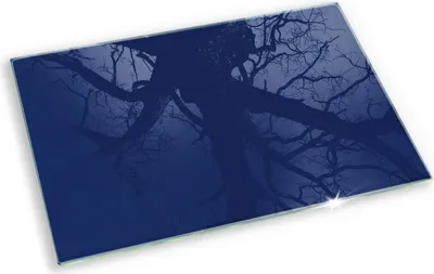 Produktbild von Glas Grabkerzen Untersetzer Motiv Gummifüße - 80x52 cm - Blaue Farbe