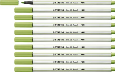 Produktbild von STABILO Premium-Filzstift mit Pinselspitze für variable Strichstärken - Pen 68 brush -…