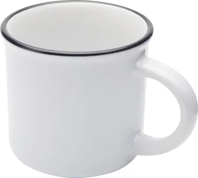 Produktbild von Kaffeebecher "Bari", Keramik, 240ml PF4694 (Einheitsgröße) (Weiß)