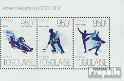 Produktbild von Briefmarken Togo 2013 Mi 5226-5228 Kleinbogen (kompl. Ausgabe) postfrisch Sotschi 2014