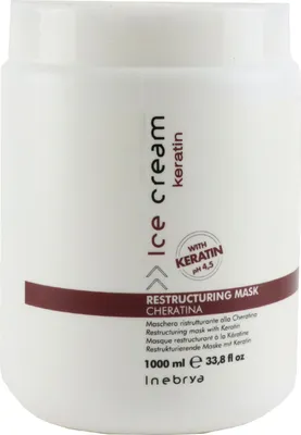 Immagine prodotto di Maschera ristrutturante con gelato alla cheratina (Maschera ristrutturante), 1000 ml