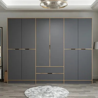 Obrázek produktu pro Skye Decor, Elina - 7200, Kleiderschrank, Dore, 100 % MELAMINBESCHICHICHTETETETETE SPANPLATTEN, 277 x 52 x 208 cm