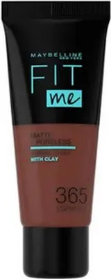 Produktbild von Maybelline Fit Me! Foundation Matte + Poreless 365 Espresso Flüssiges Make Up mit mattierender Wirkung 30 ml