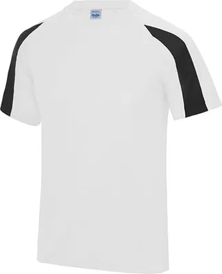 Image de Just Cool JC003 | T-shirt de sport Contrast Cool + WRAP - Couleur : Arctic White/Jet Black - Taille : XXL